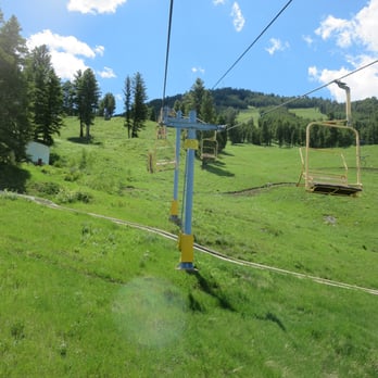 Alpine Slide - View from the chair lift - Kids Activities Near Me - Jackson, Wyoming