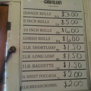 Frank's Bakery - Gibaldi's Italian Bread - How can you beat these prices???? - Bakeries Near Me - Spring Valley, California