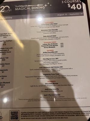 Menu photo 2 Jack's Place Restaurant & Lounge Orlando, FL Menu photo 2 Jack's Place Restaurant & Lounge Orlando, FL