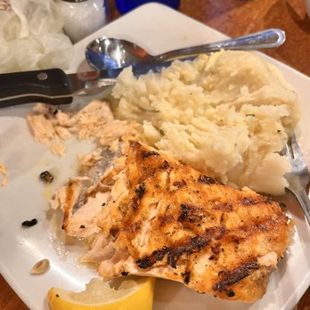 Sizzler - Fresh Grilled Salmon + mashed potatoes - Steakhouses Near Me - Santa Clara, California