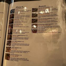 Eurasian Bistro - Menu