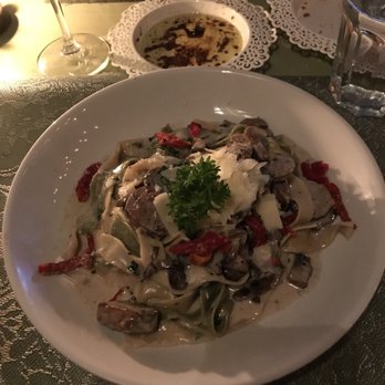 Pane e Vino - Special--Pappardelle with a mushroom cream sauce. - Italian Near Me - Miami Beach, Florida Pane e Vino - Special--Pappardelle with a mushroom cream sauce. - Italian Near Me - Miami Beach, Florida