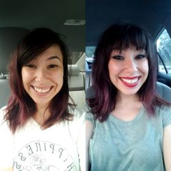 Fresh Salon BR - Before (left) and after (right)