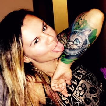 Overlord Tattoo Studio - My wife and her Cheshire Cat - Tattoo Near Me - Palm Coast, Florida Overlord Tattoo Studio - My wife and her Cheshire Cat - Tattoo Near Me - Palm Coast, Florida