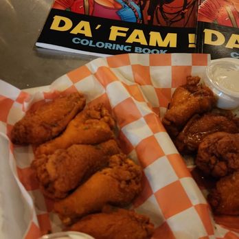 Rabbits Chicken & Waffles - a basket of fried chicken - Waffles Near Me - New York, New York Rabbits Chicken & Waffles - a basket of fried chicken - Waffles Near Me - New York, New York