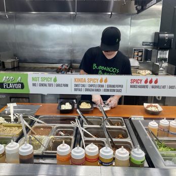 Bubbakoo's Burritos - Food service line - Mexican Near Me - Orlando, Florida