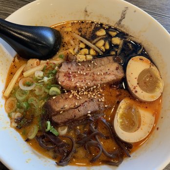 Motto Ramen - Motto ramen special aerial view - Ramen Near Me - Westminster, California Motto Ramen - Motto ramen special aerial view - Ramen Near Me - Westminster, California