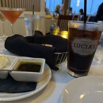 Lucia's On The Lake - Bread, oil, butter, and drinks - Italian Near Me - Hamburg, New York Lucia's On The Lake - Bread, oil, butter, and drinks - Italian Near Me - Hamburg, New York