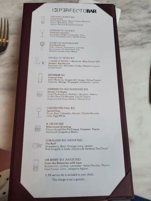 Menu photo 5 Imperfecto Washington, DC, DC Menu photo 5 Imperfecto Washington, DC, DC