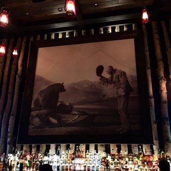 Park Distillery - Behind the fully stocked bar - Canadian (New) Near Me - Banff, Alberta