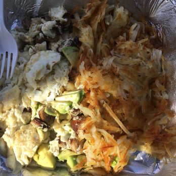 Royal Donut Cafe - Little Boy ($8.5) - egg white omelet with avocado and bacon (sub sausage), with hash browns. Tasty, well executed. - Donuts Near Me - Burlingame, California Royal Donut Cafe - Little Boy ($8.5) - egg white omelet with avocado and bacon (sub sausage), with hash browns. Tasty, well executed. - Donuts Near Me - Burlingame, California