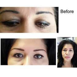 Permanent Make Up By Linda - Here our beautiful client has opted for Eyebrows and Eyeliner. She will come back to have her lips done too.