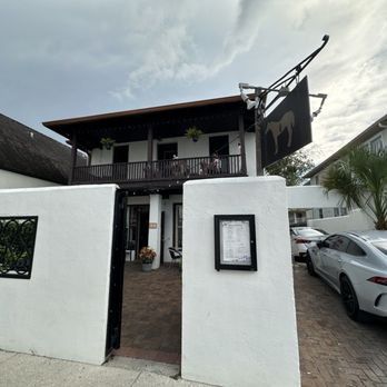 The Drunken Horse - Outside in the front of the entrance - Wine Bars Near Me - St. Augustine, Florida