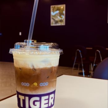 Smoking Tiger Coffee Lab - Corn latte with oat milk - Cafes Near Me - Huntington Beach, California