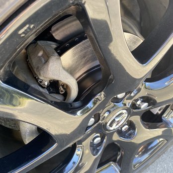 Burbank Quality Brake & Alignment - New rotors with the black hat design. Looks great against a black wheel. - Auto Repair Near Me - North Hollywood, California Burbank Quality Brake & Alignment - New rotors with the black hat design. Looks great against a black wheel. - Auto Repair Near Me - North Hollywood, California