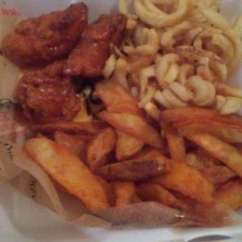 Roosters Restaurant & Bar - Carolina gold kids meal with wedges and curly fries - Chicken Wings Near Me - Columbus, Ohio Roosters Restaurant & Bar - Carolina gold kids meal with wedges and curly fries - Chicken Wings Near Me - Columbus, Ohio