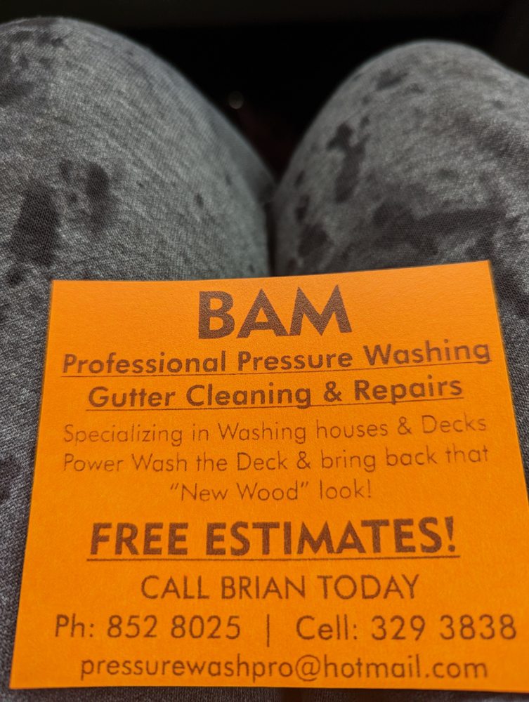 BAM PROFESSIONAL PRESSURE WASHING GUTTER CLEANING & REPAIR Updated