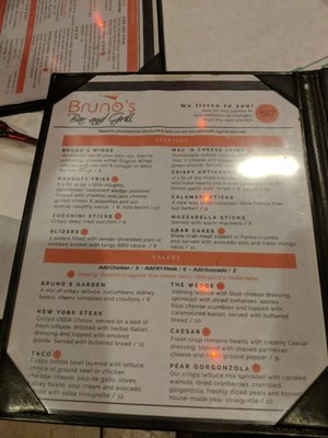 Menu photo 6 Bruno's Bar and Grill Scotts Valley, CA