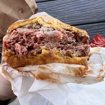 Big Jims Roast Beef - Big Jim (cross section) - Sandwiches Near Me - San Diego, California Big Jims Roast Beef - Big Jim (cross section) - Sandwiches Near Me - San Diego, California