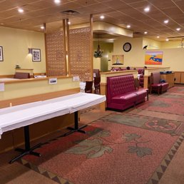 the dining area of the restaurant