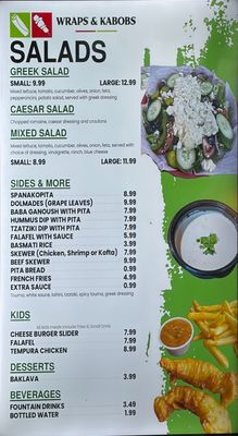 Menu photo 2 Wraps and Kabobs Tarpon Springs, FL