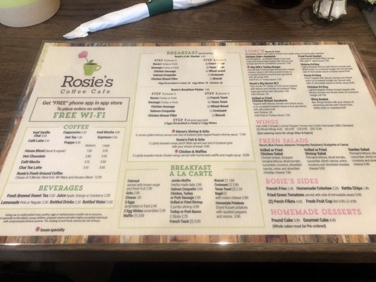 Menu photo 4 Rosie's Coffee Cafe Atlanta, GA