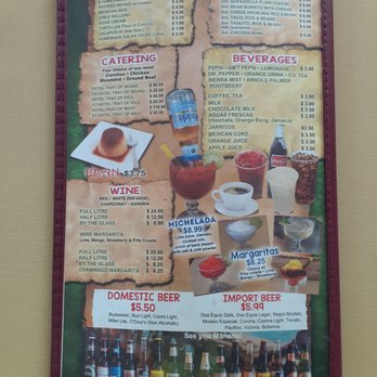 El Sombrero #2 - Updated Menu (Back) - Mexican Near Me - Manhattan Beach, California El Sombrero #2 - Updated Menu (Back) - Mexican Near Me - Manhattan Beach, California