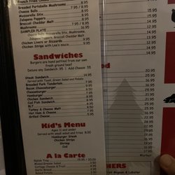 Redwood Steak House - Menu
