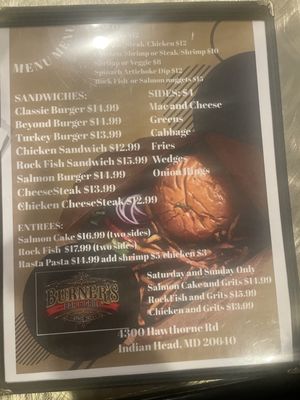 Menu photo 6 Burner's Bar & Grill Indian Head, MD Menu photo 6 Burner's Bar & Grill Indian Head, MD