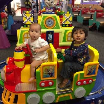Chuck E. Cheese - The train was out of order this time, so it made for a perfect photo op! - Pizza Near Me - Orange, California Chuck E. Cheese - The train was out of order this time, so it made for a perfect photo op! - Pizza Near Me - Orange, California