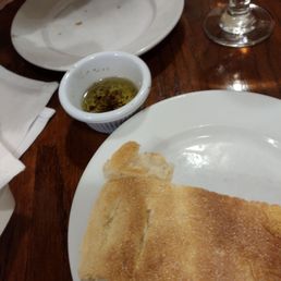 fresh baked bread with dipping oil