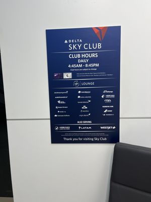 Menu photo 1 Delta Sky Club Miami, FL