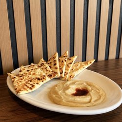 Spice Kabab - hummus and pita