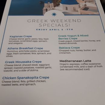 Kaffe Crepe - Happy to report Greek Weekend is Amazing - Creperies Near Me - Reno, Nevada