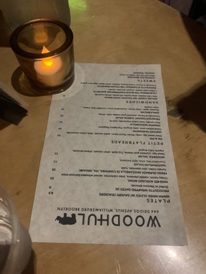 Menu photo 2 Woodhul Wine Bar Brooklyn, NY Menu photo 2 Woodhul Wine Bar Brooklyn, NY
