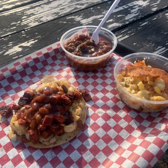 Flos Smokehouse Eats - Bologna taco, Mac n cheese, baked beans - Breakfast & Brunch Near Me - Tulsa, Oklahoma Flos Smokehouse Eats - Bologna taco, Mac n cheese, baked beans - Breakfast & Brunch Near Me - Tulsa, Oklahoma
