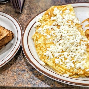 Kerby's Koney Island - Greek Omelette with Hash Browns and Toast at Kerby's Troy Crooks Rd. - Greek Near Me - Troy, Michigan Kerby's Koney Island - Greek Omelette with Hash Browns and Toast at Kerby's Troy Crooks Rd. - Greek Near Me - Troy, Michigan