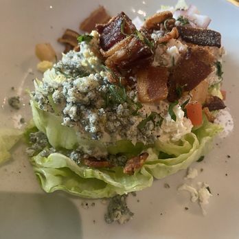 Old Brea Chop House - (half a portion, shared) Wedge salad 10/10 good solid salad, the blue cheese was good - Steakhouses Near Me - Brea, California Old Brea Chop House - (half a portion, shared) Wedge salad 10/10 good solid salad, the blue cheese was good - Steakhouses Near Me - Brea, California