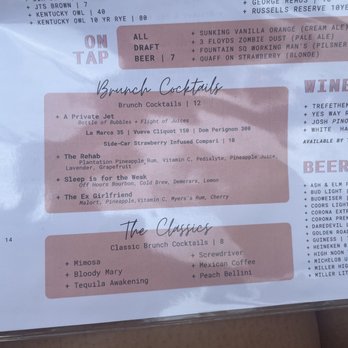 The Oakmont - Brunch cocktail menu - American Near Me - Indianapolis, Indiana The Oakmont - Brunch cocktail menu - American Near Me - Indianapolis, Indiana
