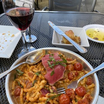 Carmelina's - Tono Siciliano (partially eaten - I could not wait). - Italian Near Me - Boston, Massachusetts Carmelina's - Tono Siciliano (partially eaten - I could not wait). - Italian Near Me - Boston, Massachusetts
