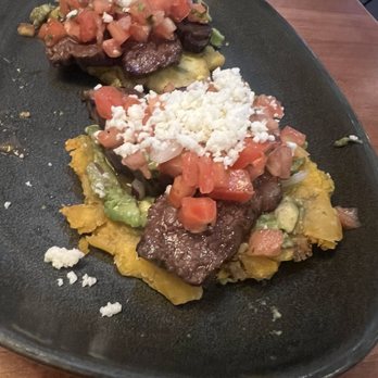 Selva Rosa - Tostones with steak appetizer - Latin American Near Me - Maitland, Florida
