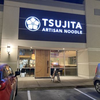 Tsujita Artisan Noodle - storefront at night (Feb 2025) - Ramen Near Me - Houston, Texas Tsujita Artisan Noodle - storefront at night (Feb 2025) - Ramen Near Me - Houston, Texas