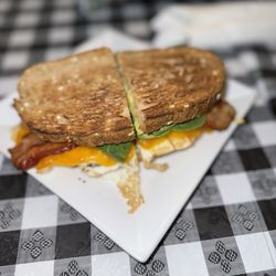Blue Jay Cafe  - Goddess Sandwich with Cheddar, Regular Egg & Bacon