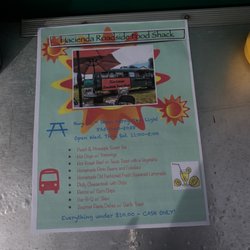 Hacienda Roadside Food Shack - Menu