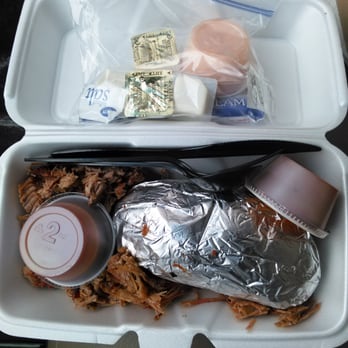 Bodacious Bar-B-Q - Over priced baked potato w/chopped beef, and they don't even dress it for you!$9.99 - Barbeque Near Me - Arlington, Texas Bodacious Bar-B-Q - Over priced baked potato w/chopped beef, and they don't even dress it for you!$9.99 - Barbeque Near Me - Arlington, Texas