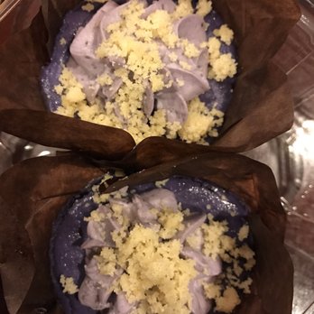Cafe 86 - Ube Cracked Cheesecake $2.95 ea. These desserts made my night! - Desserts Near Me - Artesia, California