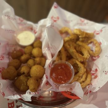 Captain Crab - A4. Fried Calamari and A10. Fried Mushrooms - Seafood Near Me - Elk Grove, California