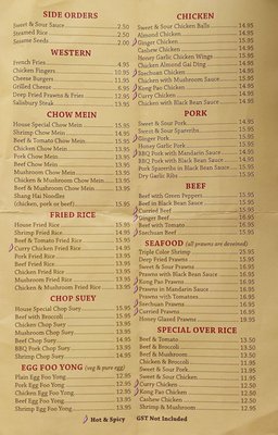 Menu photo 2 Pagoda Inn Lumby, BC Menu photo 2 Pagoda Inn Lumby, BC