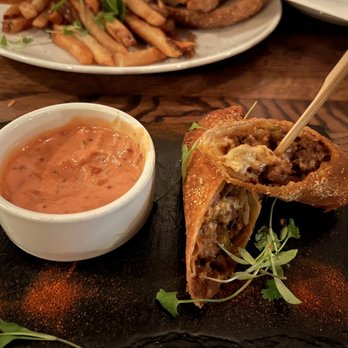 The Elgin - Cheeseburger egg rolls - Cocktail Bars Near Me - New York, New York The Elgin - Cheeseburger egg rolls - Cocktail Bars Near Me - New York, New York
