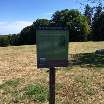 Hutchinson's Field - Sign at Entry to Park - Parks Near Me - Milton, Massachusetts